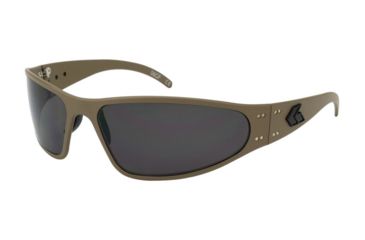 Image of Gatorz Wraptor Sunglasses, Grey Lens, Cerakote Military Tan Frame WRACTN01