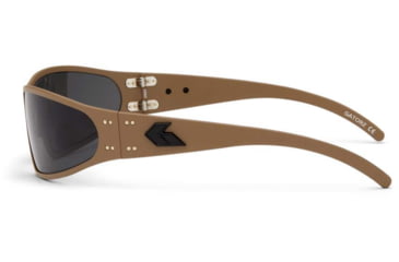 Image of Gatorz Wraptor Sunglasses, Grey Polarized Lens, Cerakote Military Tan Frame, WRACTN01P