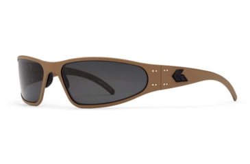 Image of Gatorz Wraptor Sunglasses, Grey Polarized Lens, Cerakote Military Tan Frame, WRACTN01P