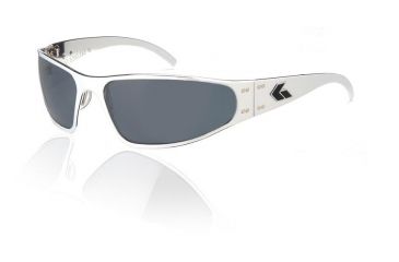 Image of Gatorz Wraptor Sunglasses, Polished Frame, Grey Polarized Lens WRAPOL01P