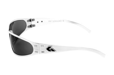 Image of Gatorz Wraptor Sunglasses, Polished Frame, Grey Polarized Lens WRAPOL01P