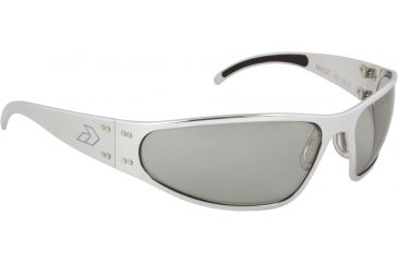 Image of Gatorz Wraptor Sunglasses, Polished Frame, Photochromic Grey Lens WRAPOL01T