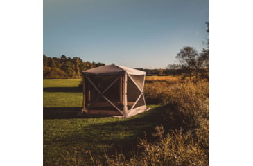 Image of Gazelle G5 5-Sided Portable Gazebo Easy Pop-Up Hub Screen Tent, Desert Sand, 4-Person, GG501DS