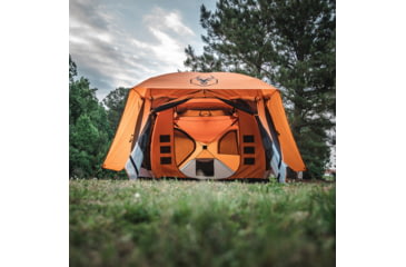 Image of Gazelle T4 Plus Hub Tent With Screen Room, Sunten/Sedona Orange, 012642022388