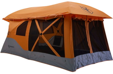 Image of Gazelle T4 Plus Hub Tent With Screen Room, Sunten/Sedona Orange, 012642022388