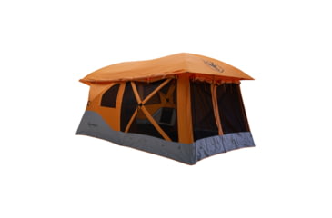 Image of USED Gazelle T4 Plus Hub Tent With Screen Room, Sunten/Sedona Orange, 012642022388, EDEMO1
