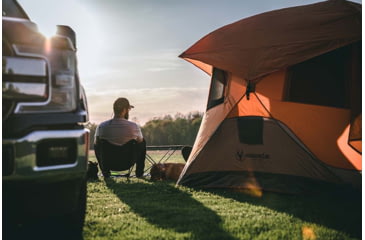 Image of Gazelle T4 Plus Hub Tent With Screen Room, Sunten/Sedona Orange, 012642022388