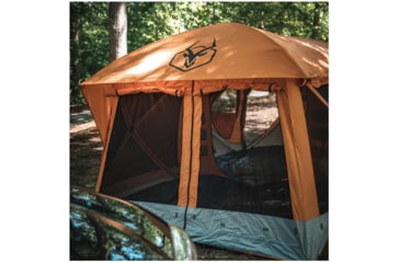 Image of Gazelle T4 Plus Hub Tent With Screen Room, Sunten/Sedona Orange, 012642022388