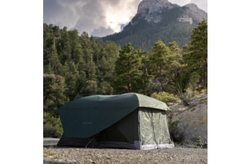 Image of Gazelle T4 Tandem Hub Tent, Easy 90 Second Set-Up, Waterproof, UV Resistant, Convertible Screen Room, Removable Floor, Ample Storage Options, 4-8 Person, Alpine Green, 4-8 Person, GT450GR