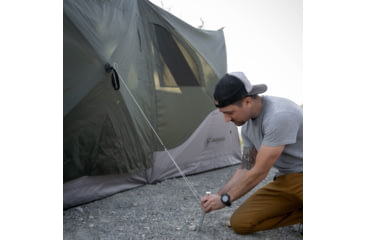 Image of Gazelle T4 Tandem Hub Tent, Easy 90 Second Set-Up, Waterproof, UV Resistant, Convertible Screen Room, Removable Floor, Ample Storage Options, 4-8 Person, Alpine Green, 4-8 Person, GT450GR