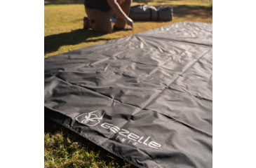 Image of Gazelle Tandem 6-Sided Gazebo Footprint, Black, GA118