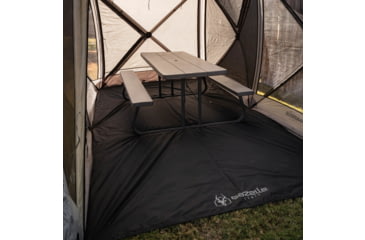 Image of Gazelle Tandem 6-Sided Gazebo Footprint, Black, GA118