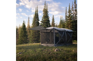 Image of Gazelle Tandem Gazebo Tent, Easy Pop-Up Hub Screen Tent, Durable, TriTech Mesh, Waterproof, UV Resistant, 10-Person, Agave Green, 10-Person, GG800AG