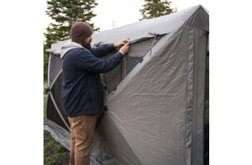 Image of Gazelle Tandem Gazebo Tent, Easy Pop-Up Hub Screen Tent, Durable, TriTech Mesh, Waterproof, UV Resistant, 10-Person, Agave Green, 10-Person, GG800AG