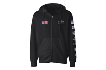 Image of GBRS Group A-Team Zip Up Hoodie - Men's, Black/Multicolor, Small, ZUH-BLK-AT-S