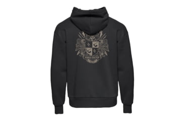 Image of Gbrs Group Gear GBRS Group Coat Of Arms Oversized Pullover Hoodie, POH-BLK-COA-M