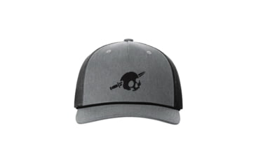 Image of GBRS Group Skull &amp; Dagger Trucker Hat, Grey/Black, One Size, HAT-TRK-GRY-SAD