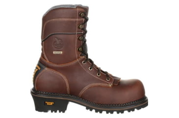 Image of Georgia Boot AMP LT Logger Waterproof 9 inch Work Boot w/Composite Toe - Mens, Brown, 10, GB00236-100M