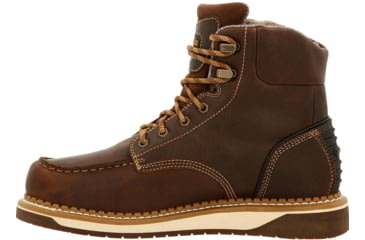 Image of Georgia Boot AMP LT Wedge Waterproof Moc-Toe 6in Work Boot - Mens, Wide, Brown, 8.5, GB00429-085W