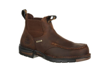 Image of Georgia Boot Athens Chelsea Waterproof 5 inch Work Boot - Mens, Dark Brown, 12, GB00156-120M