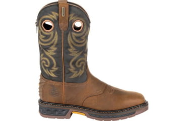 Image of Georgia Boot Carbo-Tec LT Waterproof 11 inch Pull-On Work Boot - Mens, Brown/Black, 8.5, GB00266-085M