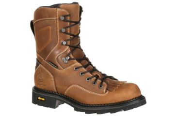 Image of Georgia Boot Comfort Core Waterproof Logger 8 inch Work Boot w/Composite Toe - Mens, Crazy Horse, 9 Wide, GB00123-090W