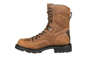 Image of Georgia Boot Comfort Core Waterproof Low-Heel Logger 8 inch Work Boot - Mens, Crazy Horse, 8.5 Wide, GB00122-085W