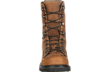 Image of Georgia Boot Comfort Core Waterproof Low-Heel Logger 8 inch Work Boot - Mens, Crazy Horse, 8.5 Wide, GB00122-085W