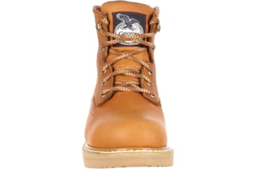 Image of Georgia Boot Wedge Steel Toe 6in Work Boot - Mens, Medium, Baracuda Gold, 10, G6342-100M