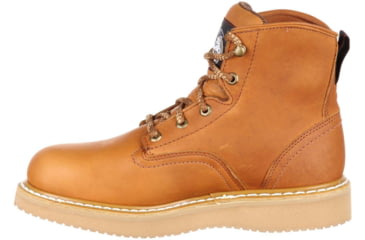 Image of Georgia Boot Wedge Steel Toe 6in Work Boot - Mens, Medium, Baracuda Gold, 10, G6342-100M