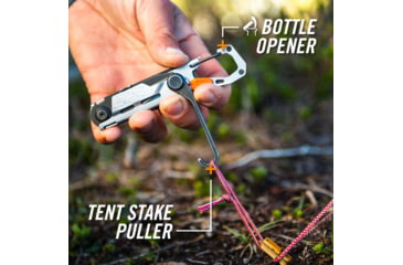 Image of Gerber Stakeout Multi-Tool, Silver, 2.2in Plain Edge Scandi Grind Blade, 30-001740