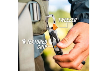 Image of Gerber Stakeout Multi-Tool, Silver, 2.2in Plain Edge Scandi Grind Blade, 30-001740