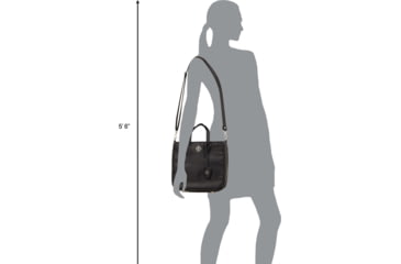 Image of Girls With Guns Concealed Casual Adventure Cross-Body Purse, Lockable Concealed Carry, Ambidextrous, Black, 11 in x 10 in x 4 in, 70635