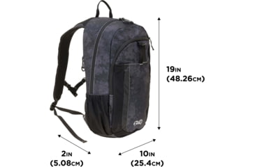 Image of Girls With Guns Midnight Deluxe Backpack w/ Lockable Concealed Carry, Black/Shade Blackout Camo, 10 in x 19 in x 7.5 in, 70637