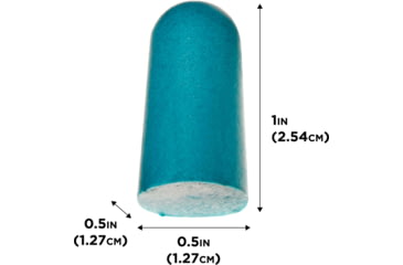 Image of Girls With Guns Silencer Foam Ear Plugs, 32 dB NRR, ANSI S3.19 &amp; CE EN352-1 Hearing Protection Rated, 6-Pairs per Pack, Teal, One Size, 2389
