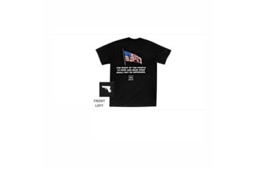 Image of Glock 2nd Amendment Flag Shirt - Men's, Black, Small GLKAA49007