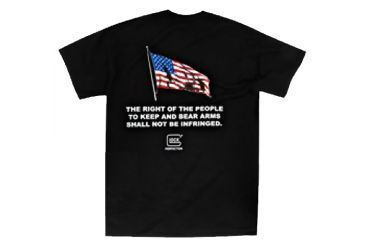 Image of Glock AA49010 Short Sleeve 2nd Amendment T-Shirt Black X-Large Cotton/Polyester