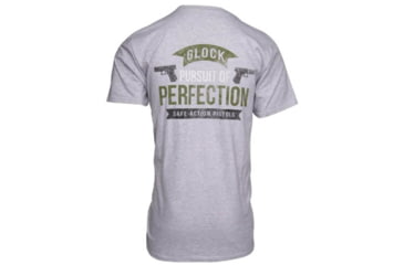 Image of Glock AA75117 Pursuit Of Perfection Gray Small Short Sleeve