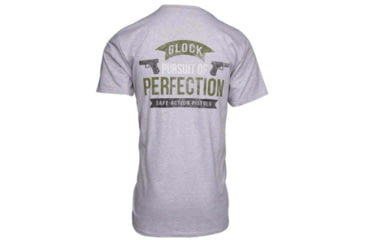 Image of Glock AA75122 Pursuit Of Perfection Gray 3XL Short Sleeve