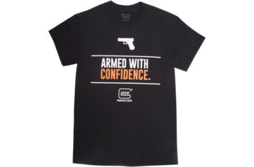 Image of GLOCK AP95041 ARMED WITH CONFIDENCE TSHIRT BLK MED