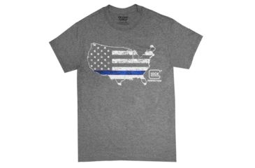 Image of Glock Blue Line Shirt Ht Grey, Medium