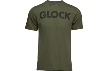 Image of Glock Caliber Tee, Military Green Ringspun Cotton, Short Sleeve, Medium, AP96157