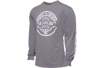 Image of Glock Crossover Long Sleeve T-shirt Grey 3xl