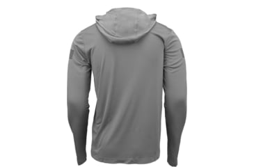 Image of Glock Hooded Performance Long Sleeve Shirt Lg Grey