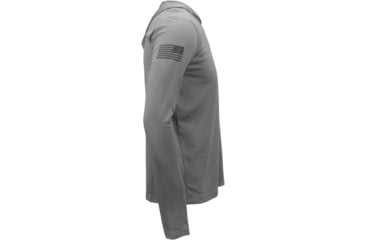 Image of Glock Hooded Performance Long Sleeve Shirt Lg Grey