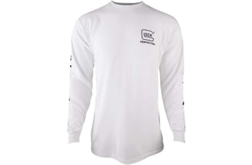 Image of Glock Perfection Long Sleeve Tee, White Pre-Shrunk Cotton, Long Sleeve, 2XL, AP96096