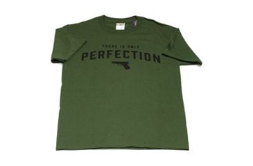 Image of Glock Short Sleeve "Only Perfection" Shirt, OD Green, Small, GLAP95070