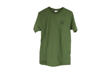 Image of Glock Short Sleeve "Repelling Logo" Shirt, OD Green, XXL, GLAP95068