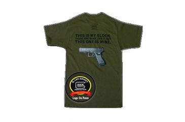 Image of Glock GA10012 My Glock Short Sleeve T-Shirt XXX-Large Black Cotton