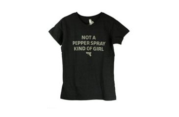 Image of Glock Women's Short Sleeve "Not A Pepper Spray Kind Of Girl" Shirt, Gray, Medium, GLAA68171
